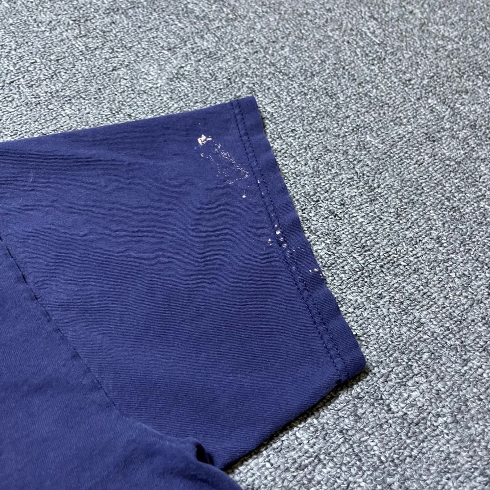 Vintage Delta Pro Weight T-Shirt Size M Blue Fish Graphic Distressed 90s Grunge - Picture 5 of 10